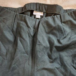 Women's pants - J. Jill Ponte - Dark Green Size Medium Tall